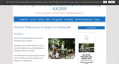 Desktop Screenshot of flohmarkt-diessen.de